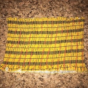 yellow tube top size medium